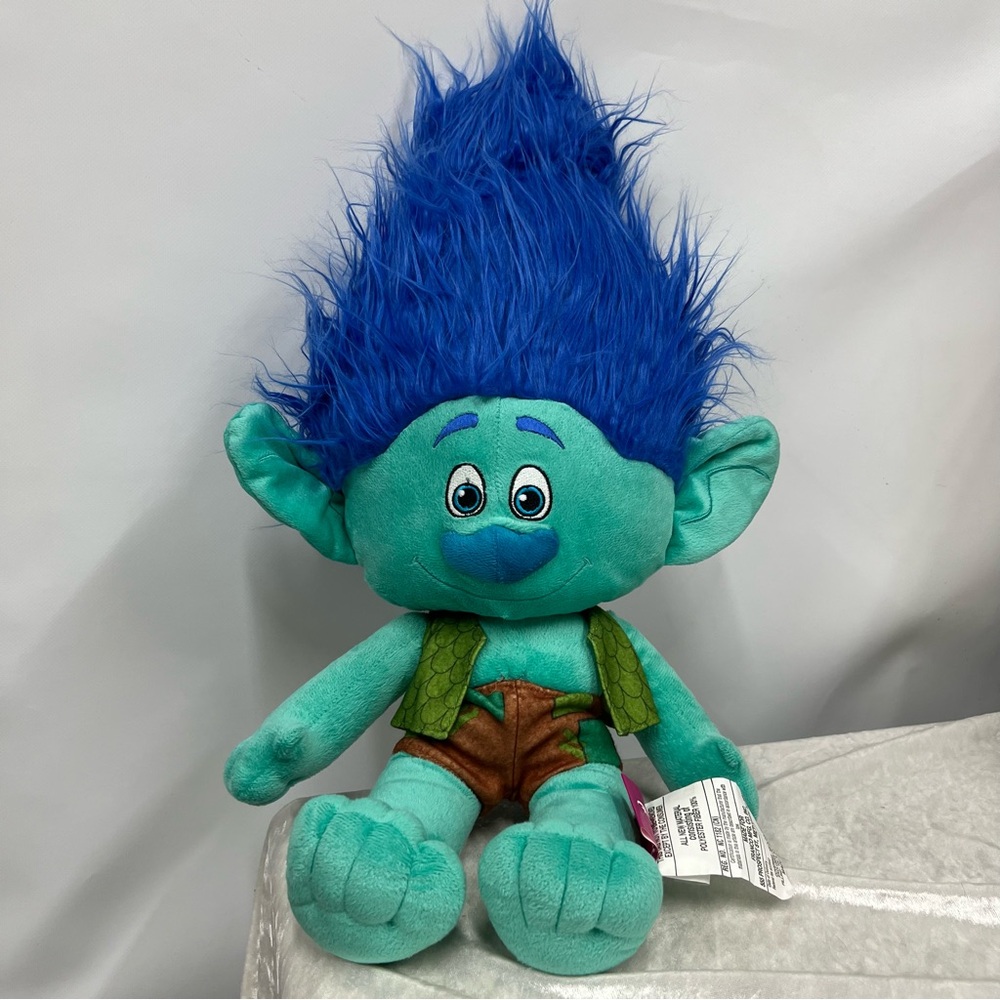 Dreamworks Trolls Branch Blue Teal Doll Stuffed Animal toy 2016